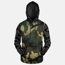 American Predator fitted throw on hoodie